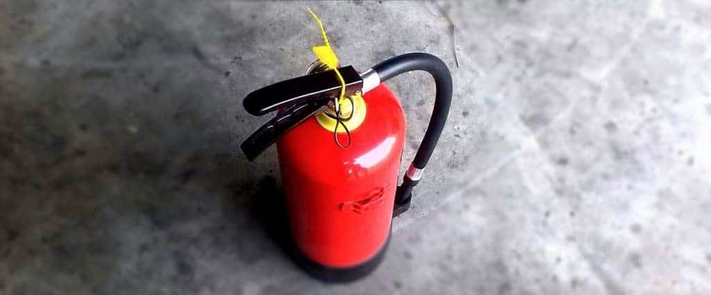 Fire Extinguisher's like this one sometimes use Calcium Chloride
