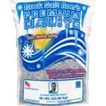 a bag of Rock Salt Ron's Premium Halite Ice Salt