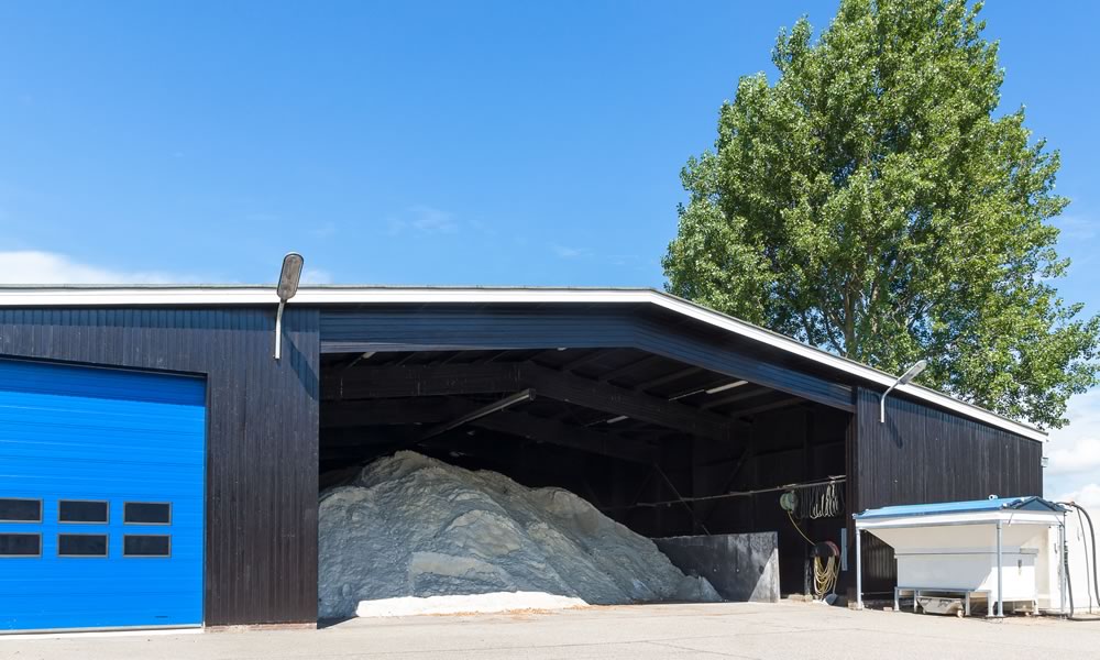 Rock Salt Storage Building