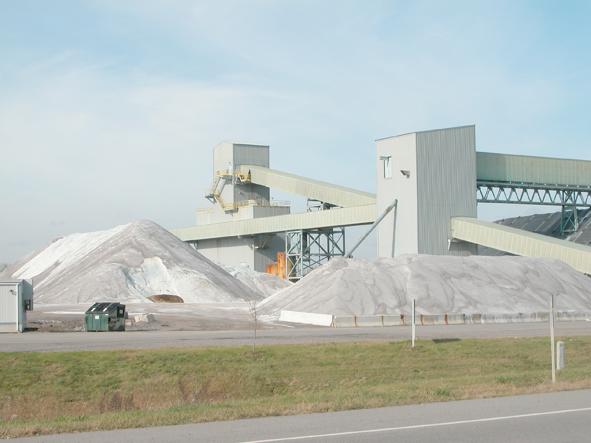 Salt Mine for Road Rock Salt